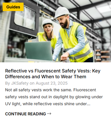 Reflective vs Fluorescent Safety Vests: Key Differences and When to Wear Them