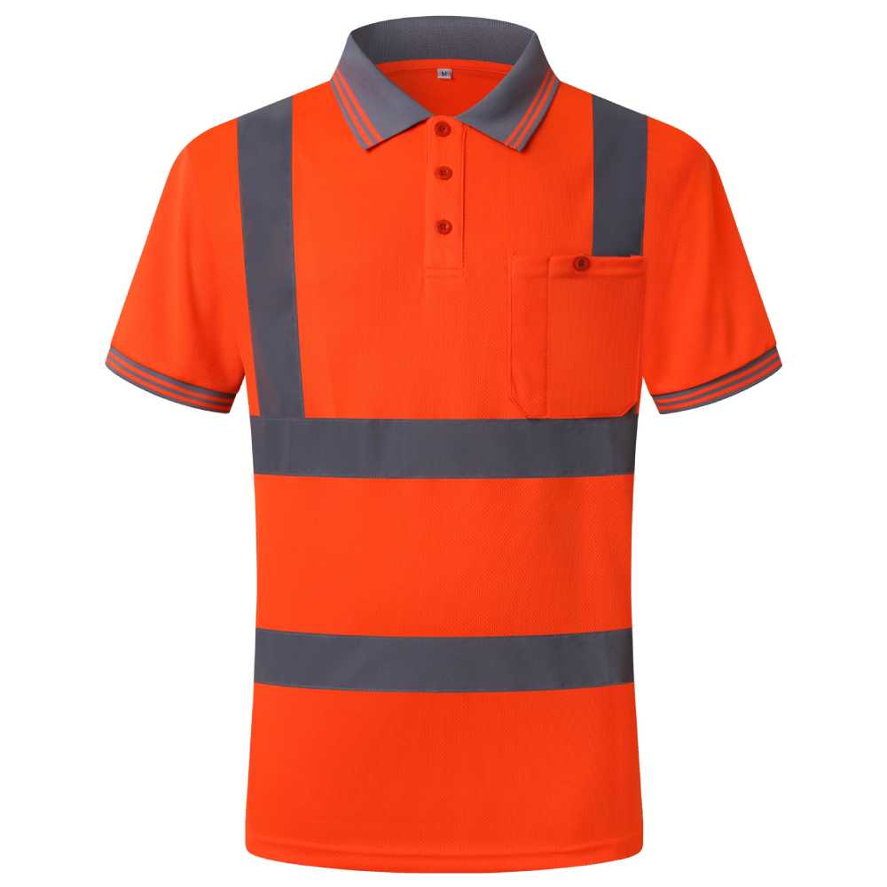 JKSafety Hi-Vis Reflective Safety Polo Shirt Short Sleeve (JKP066)