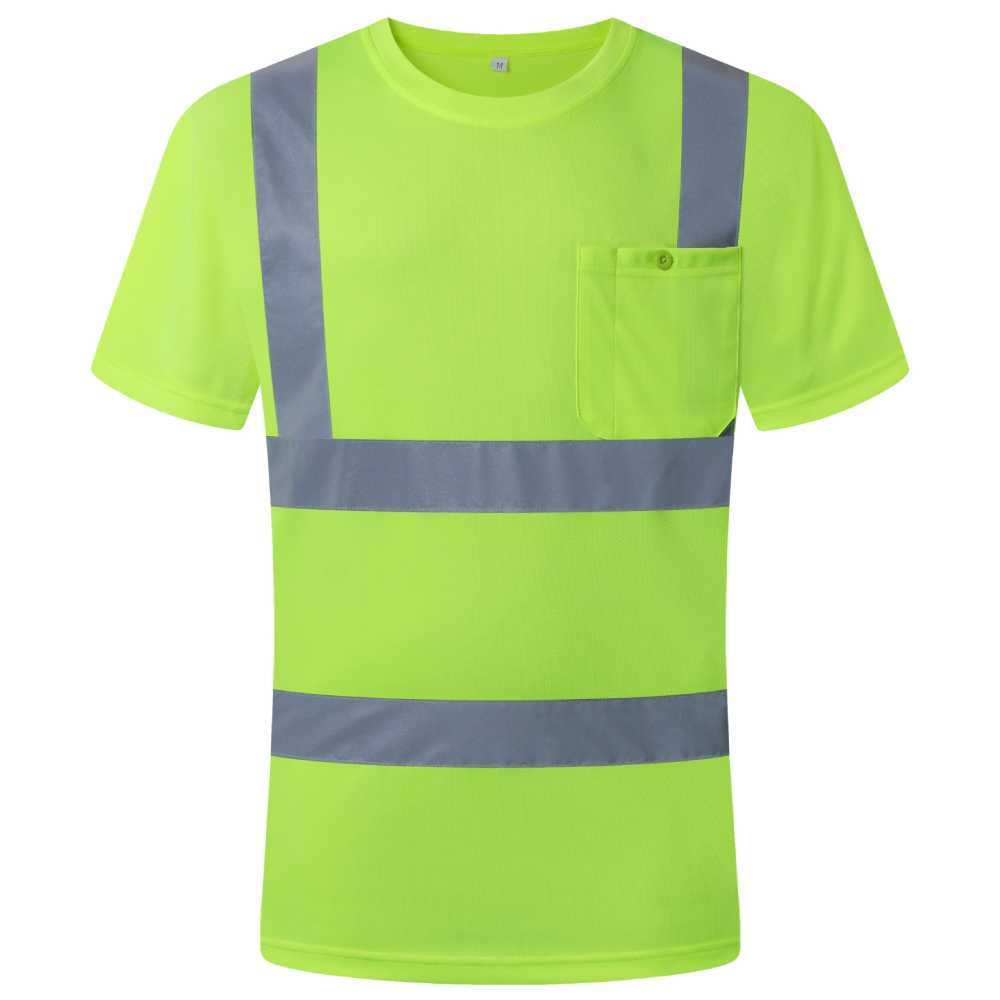 JKSafety Hi-Vis Reflective Safety Shirt Short Sleeve, Crew Neck (JKT077)