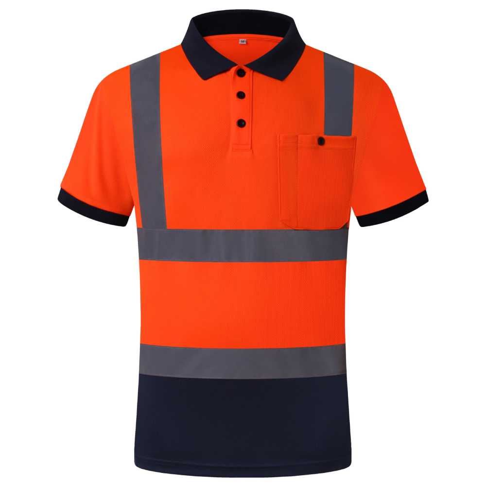 JKSafety Hi-Vis Reflective Safety Polo Shirt Short Sleeve (JKP066)