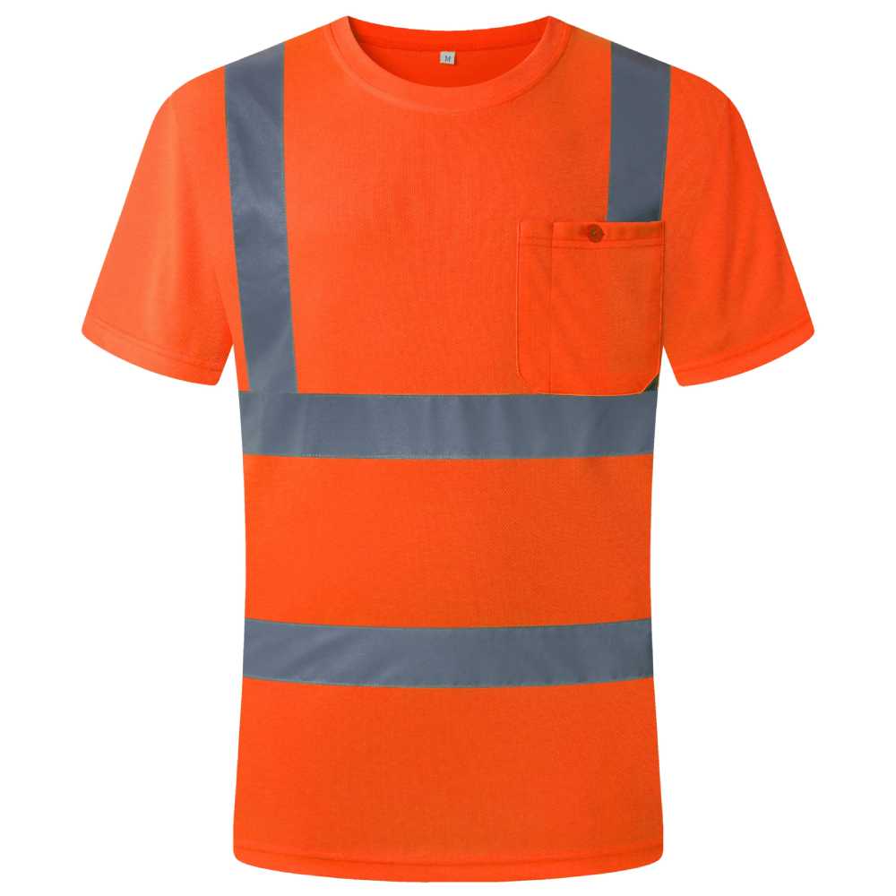 JKSafety Hi-Vis Reflective Safety Shirt Short Sleeve, Crew Neck (JKT077)