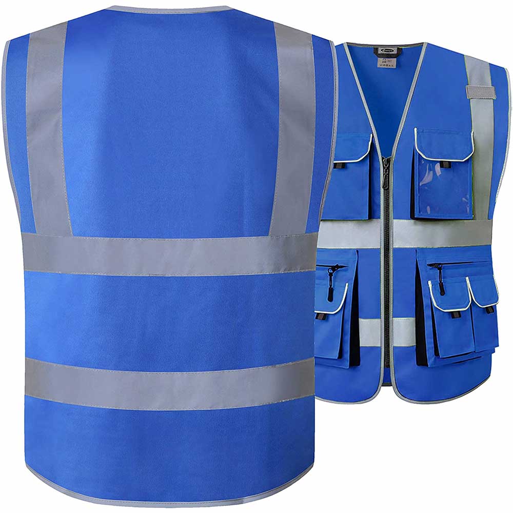 JKSafety 10 Pockets Hi-Vis Reflective Safety Vest (JK088)