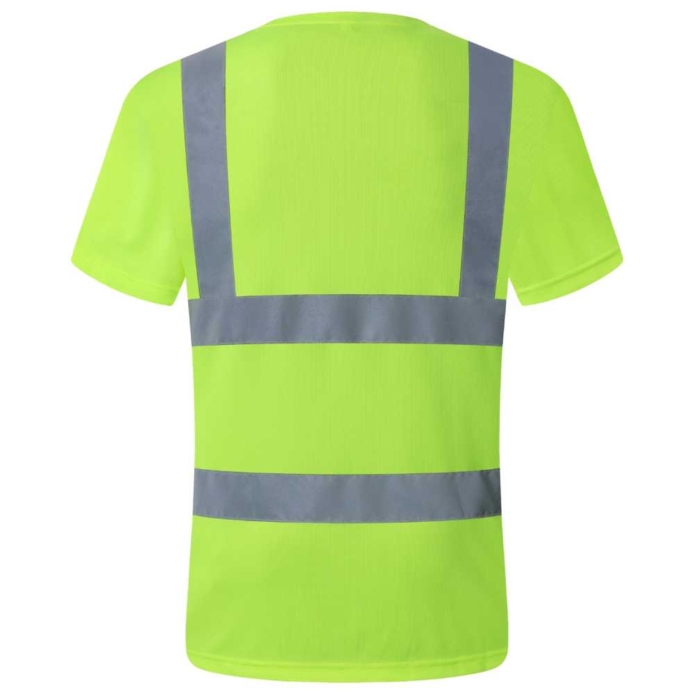 JKSafety Hi-Vis Reflective Safety Shirt Short Sleeve, Crew Neck (JKT077)