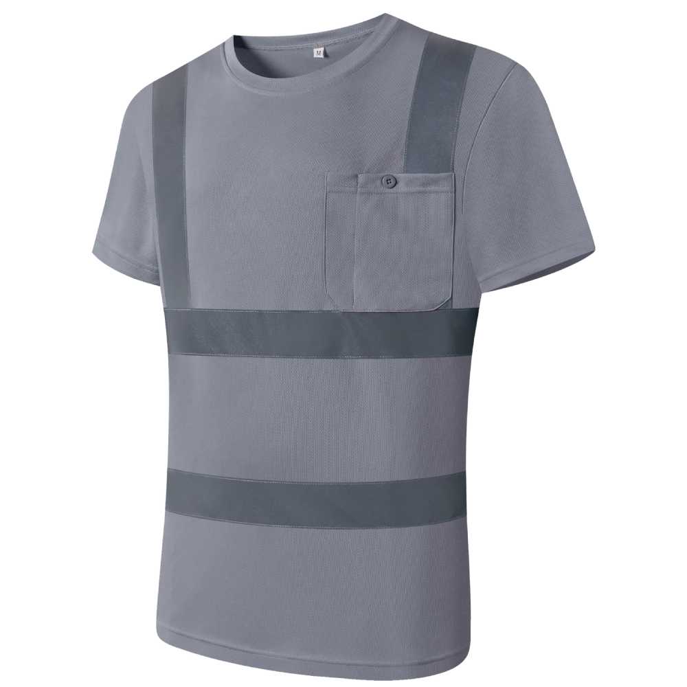 JKSafety Hi-Vis Reflective Safety Shirt Short Sleeve, Crew Neck (JKT077)