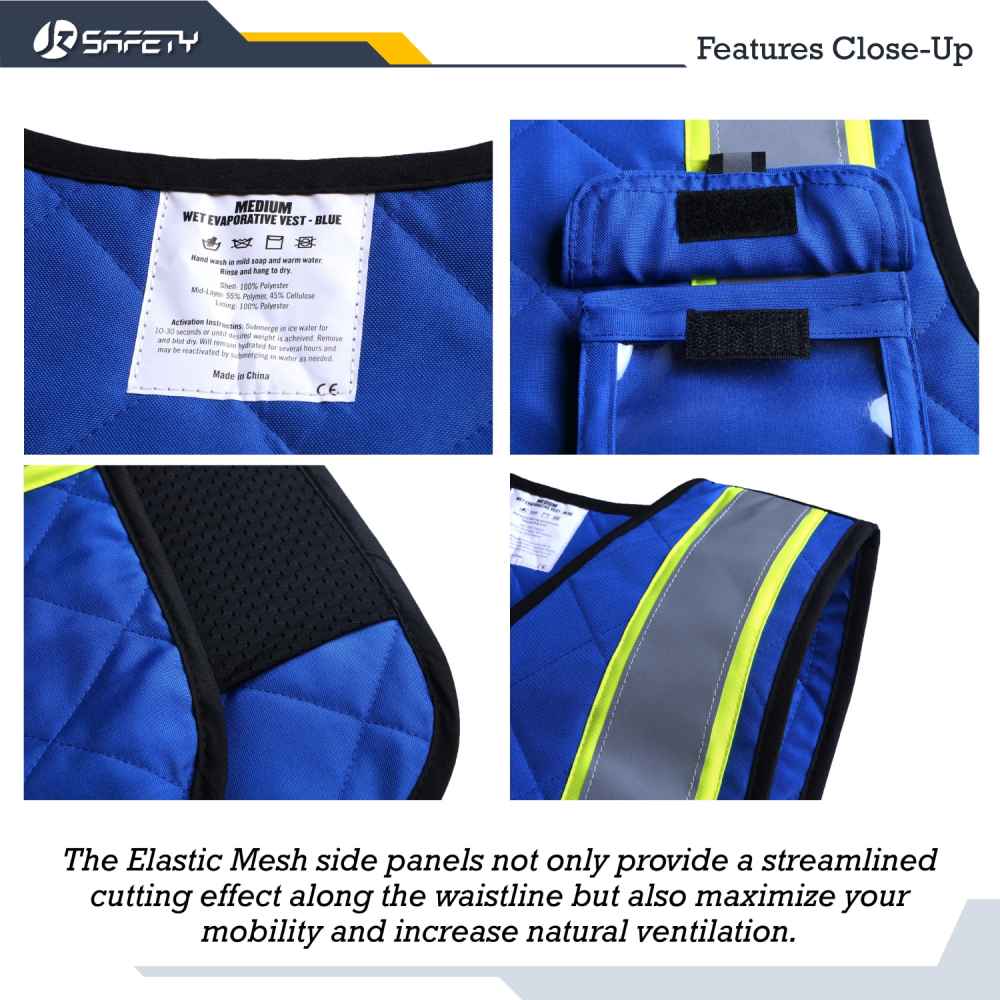 JKSafety Evaporative Cooling Hi-Vis Reflective Safety Vest (JKC129)