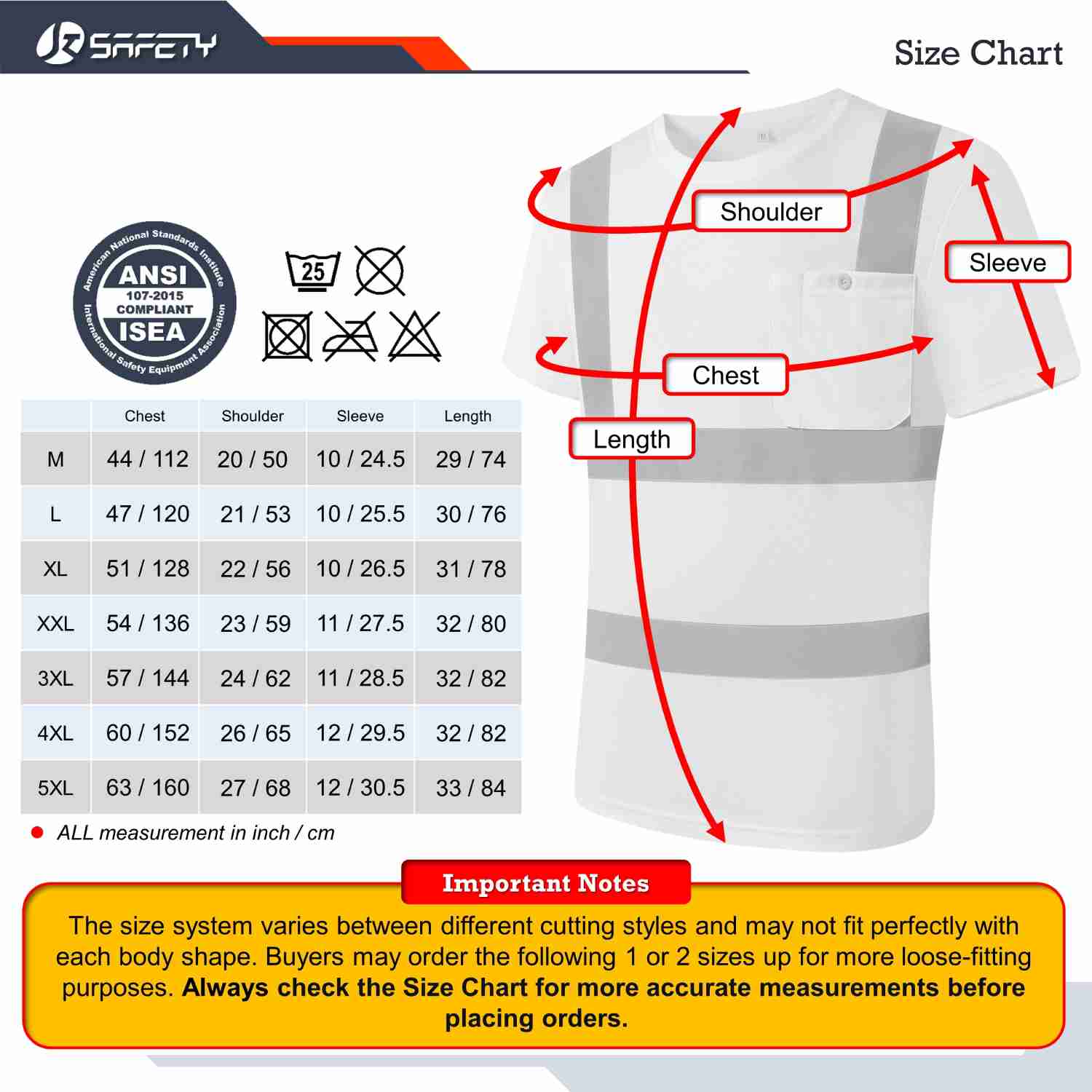 JKSafety Hi-Vis Reflective Safety Shirt Short Sleeve, Crew Neck (JKT077)