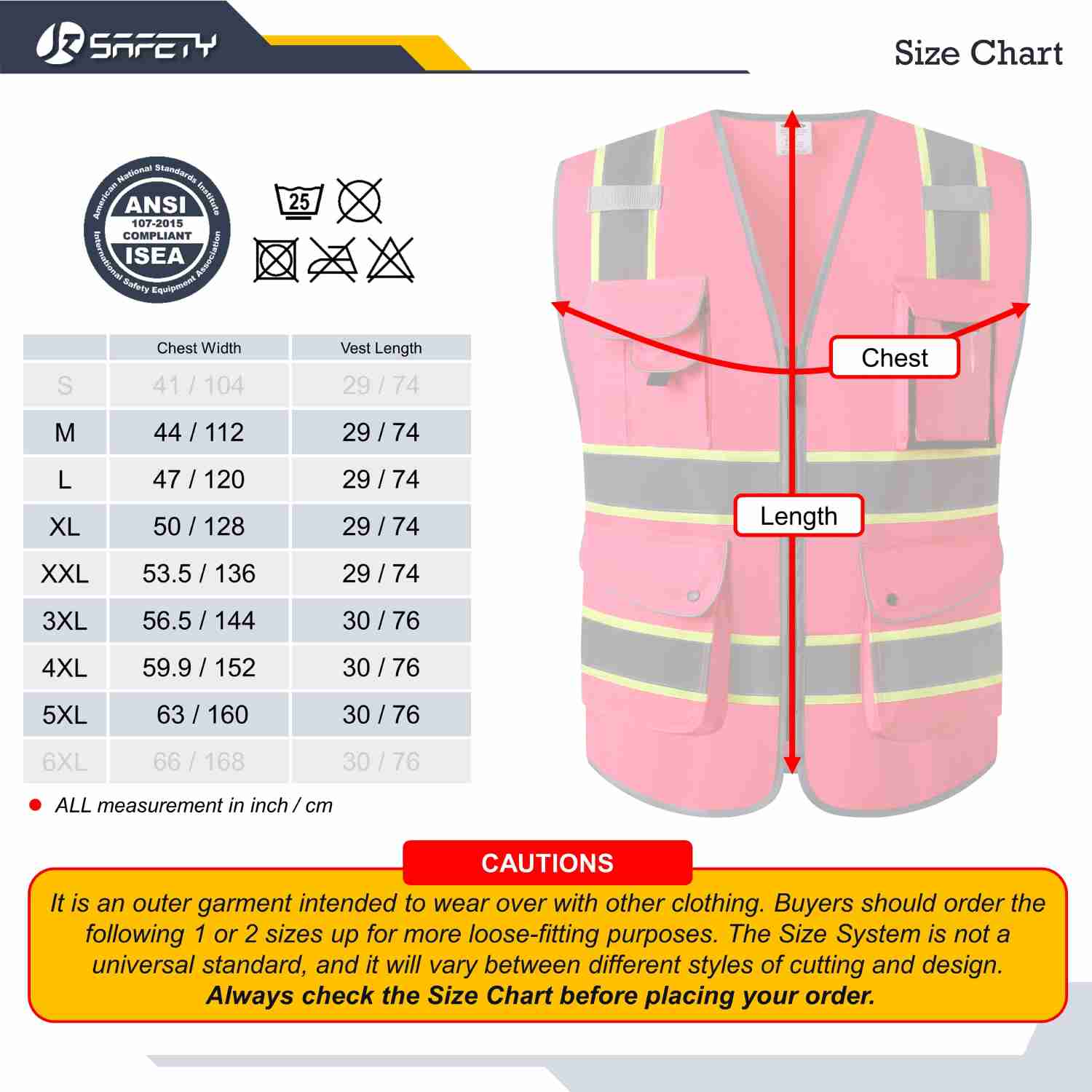 JKSafety 9 Pockets Two-Tone Hi-Vis Reflective Safety Vest (JK901)