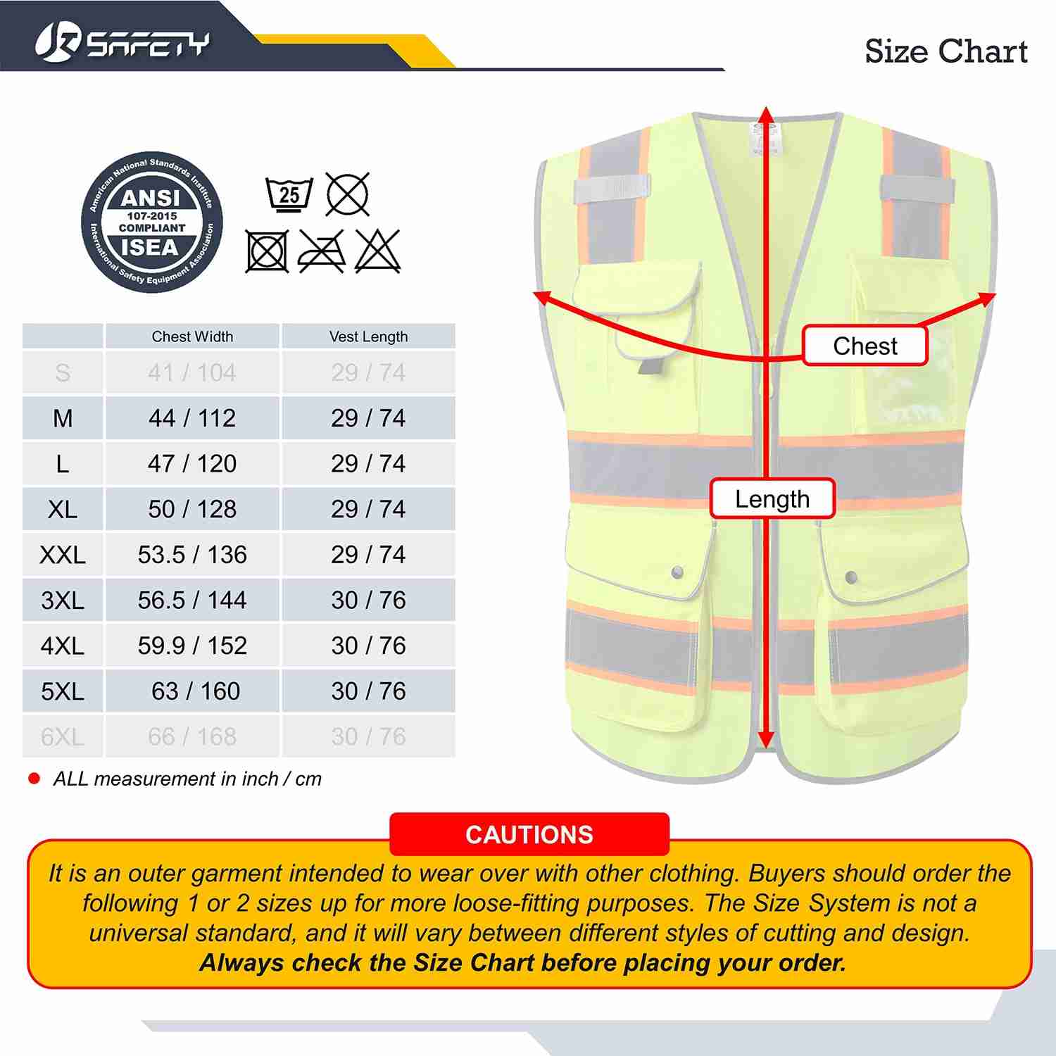 JKSafety 9 Pockets Two-Tone Hi-Vis Reflective Safety Vest (JK901)