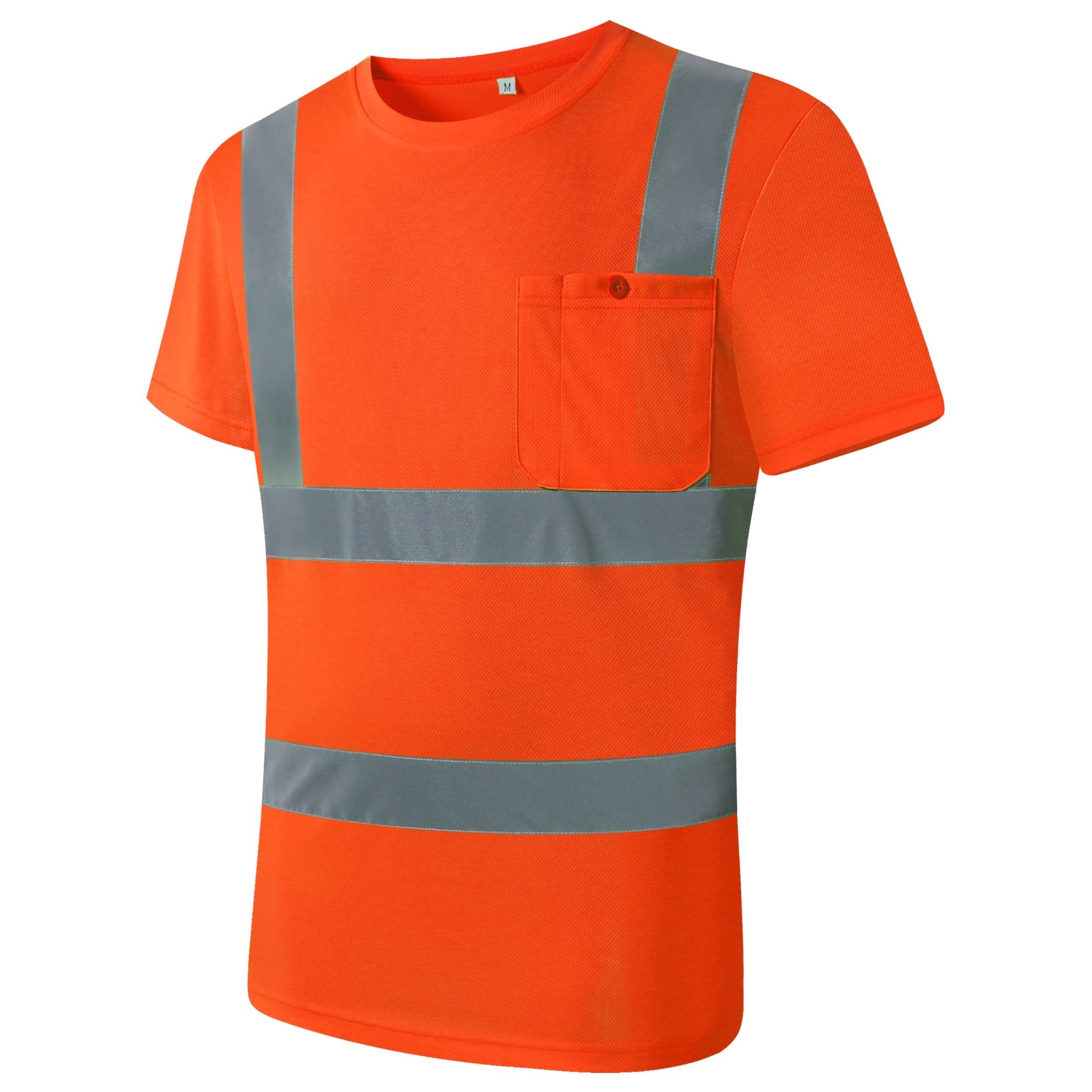 JKSafety 3-Pack Hi-Vis Reflective Safety Shirt Short Sleeve, Crew Neck (JKTS077-3P)