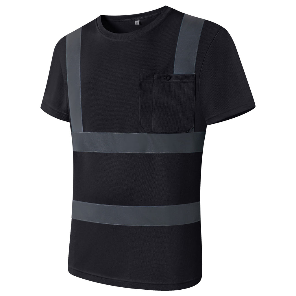 JKSafety 3-Pack Hi-Vis Reflective Safety Shirt Short Sleeve, Crew Neck (JKTS077-3P)