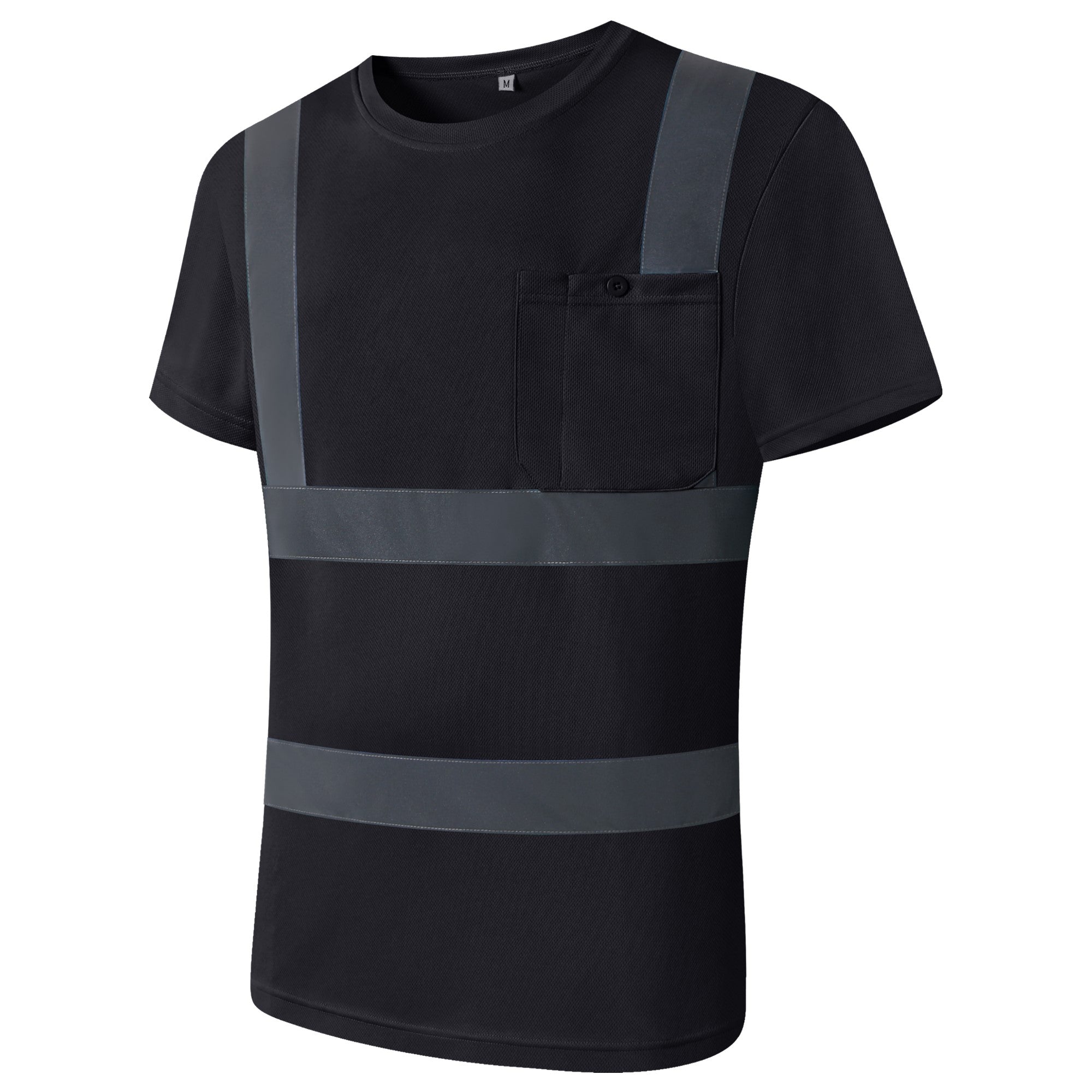 JKSafety 3-Pack Hi-Vis Reflective Safety Shirt Short Sleeve, Crew Neck (JKTS077-3P)