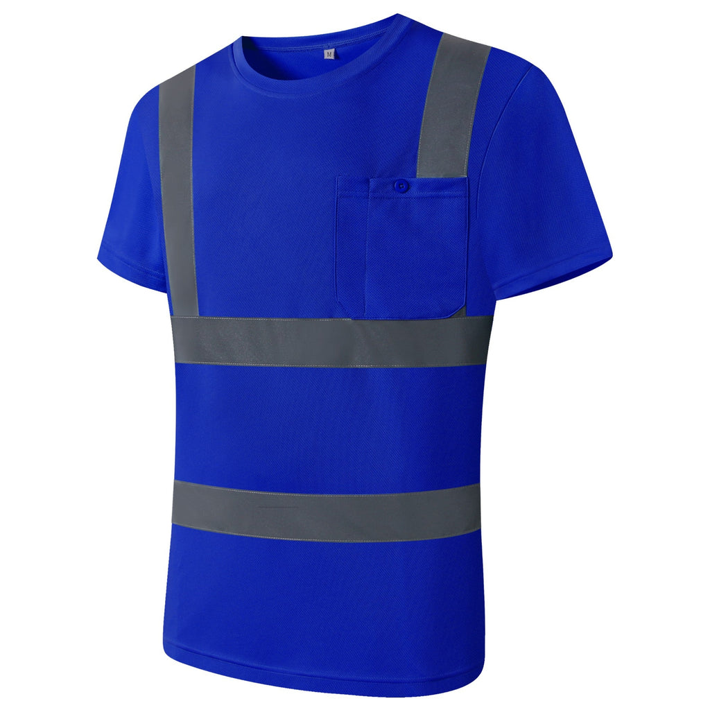 JKSafety 3-Pack Hi-Vis Reflective Safety Shirt Short Sleeve, Crew Neck (JKTS077-3P)