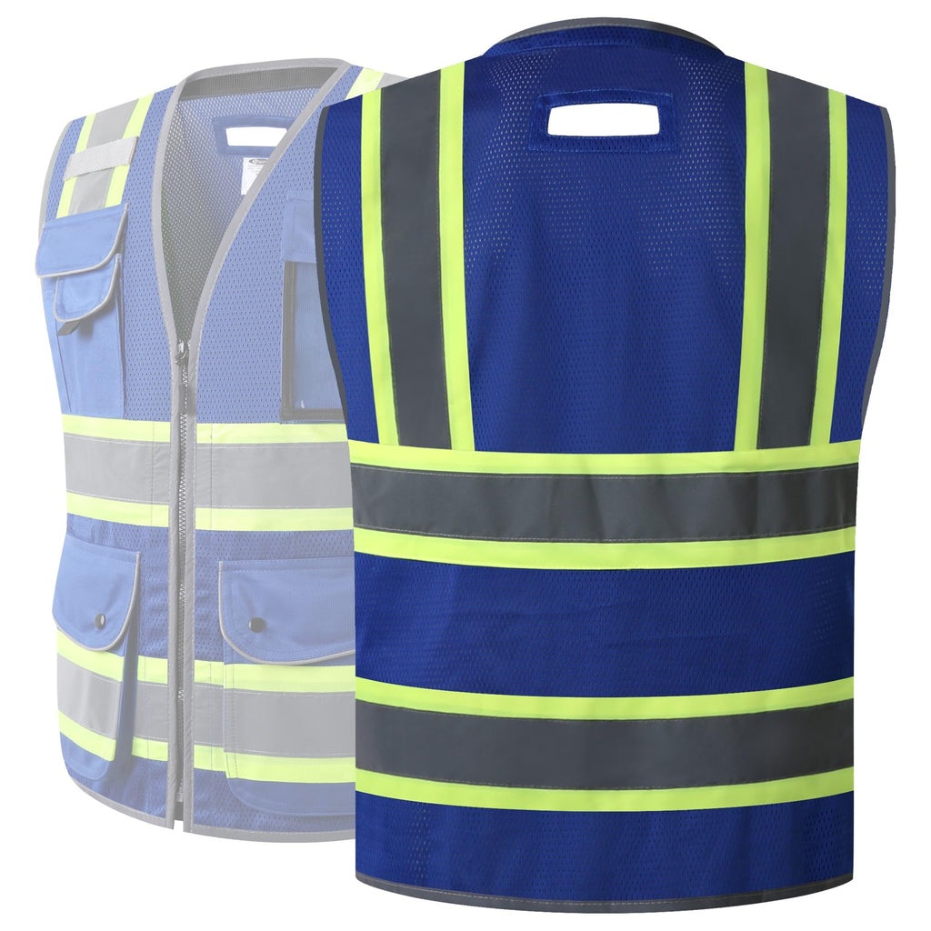 JKSafety 11 Pockets Mesh Hi-Vis Safety Vest (JK102)