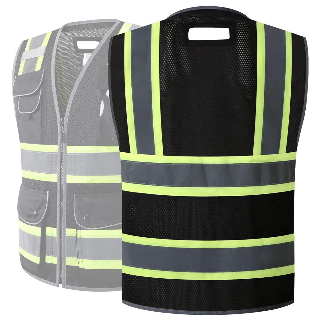 JKSafety 11 Pockets Mesh Hi-Vis Safety Vest (JK102)