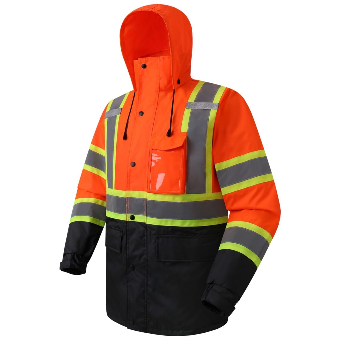 JKSafety Hi-Vis Rain Gear, Waterproof Reflective Rain Jacket and Pants (JKRS117)