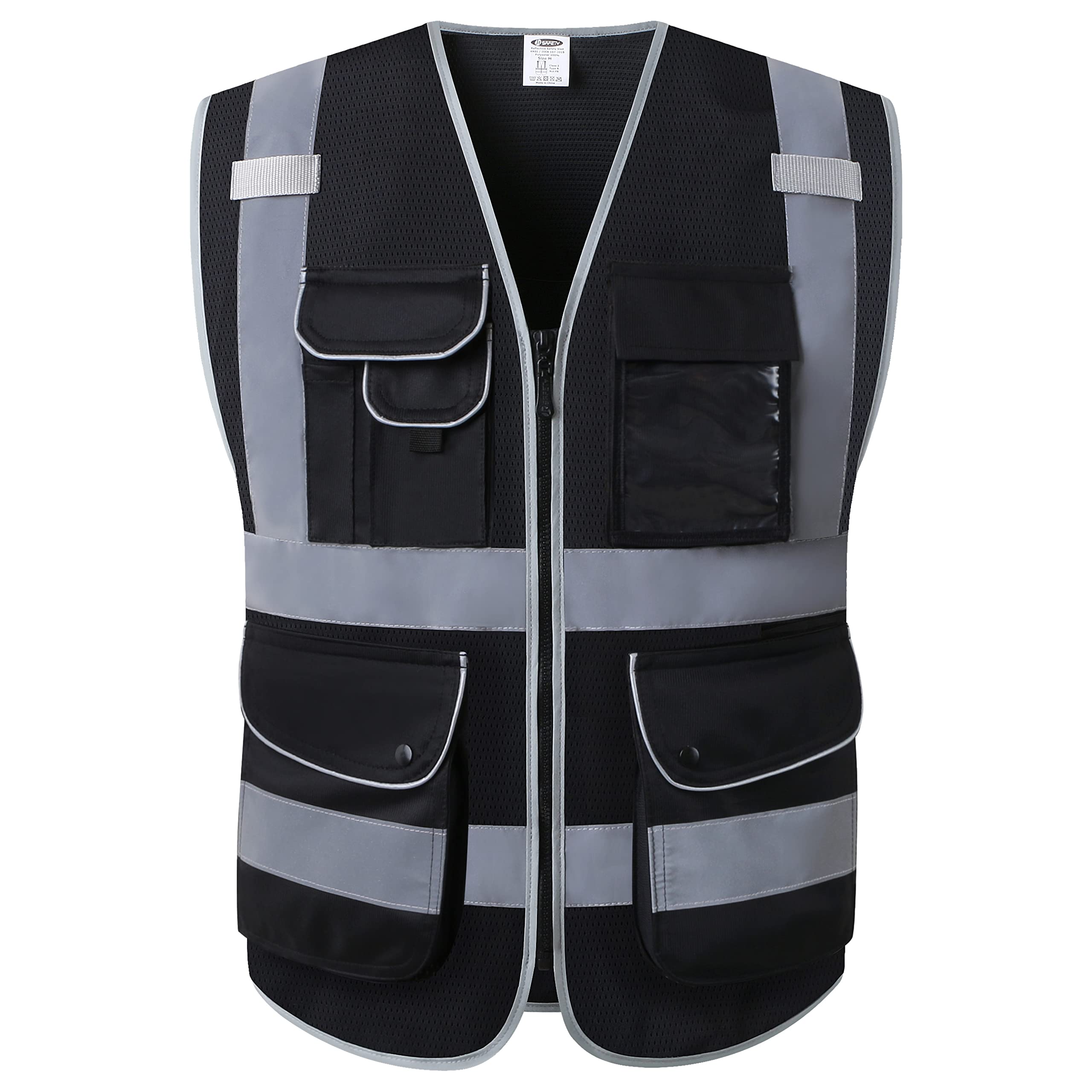 JKSafety 9 Pockets Mesh Hi-Vis Reflective Safety Vest (JK159)