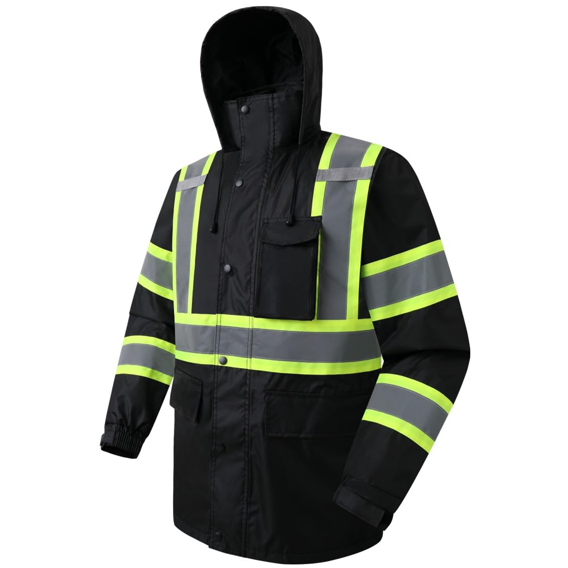 JKSafety Hi-Vis Rain Gear, Waterproof Reflective Rain Jacket and Pants (JKRS117)