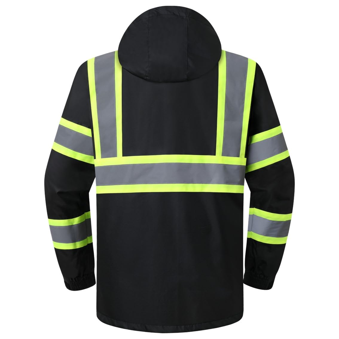 JKSafety Hi-Vis Rain Gear, Waterproof Reflective Rain Jacket and Pants (JKRS117)