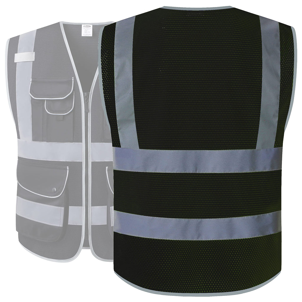 JKSafety 9 Pockets Mesh Hi-Vis Reflective Safety Vest (JK159)