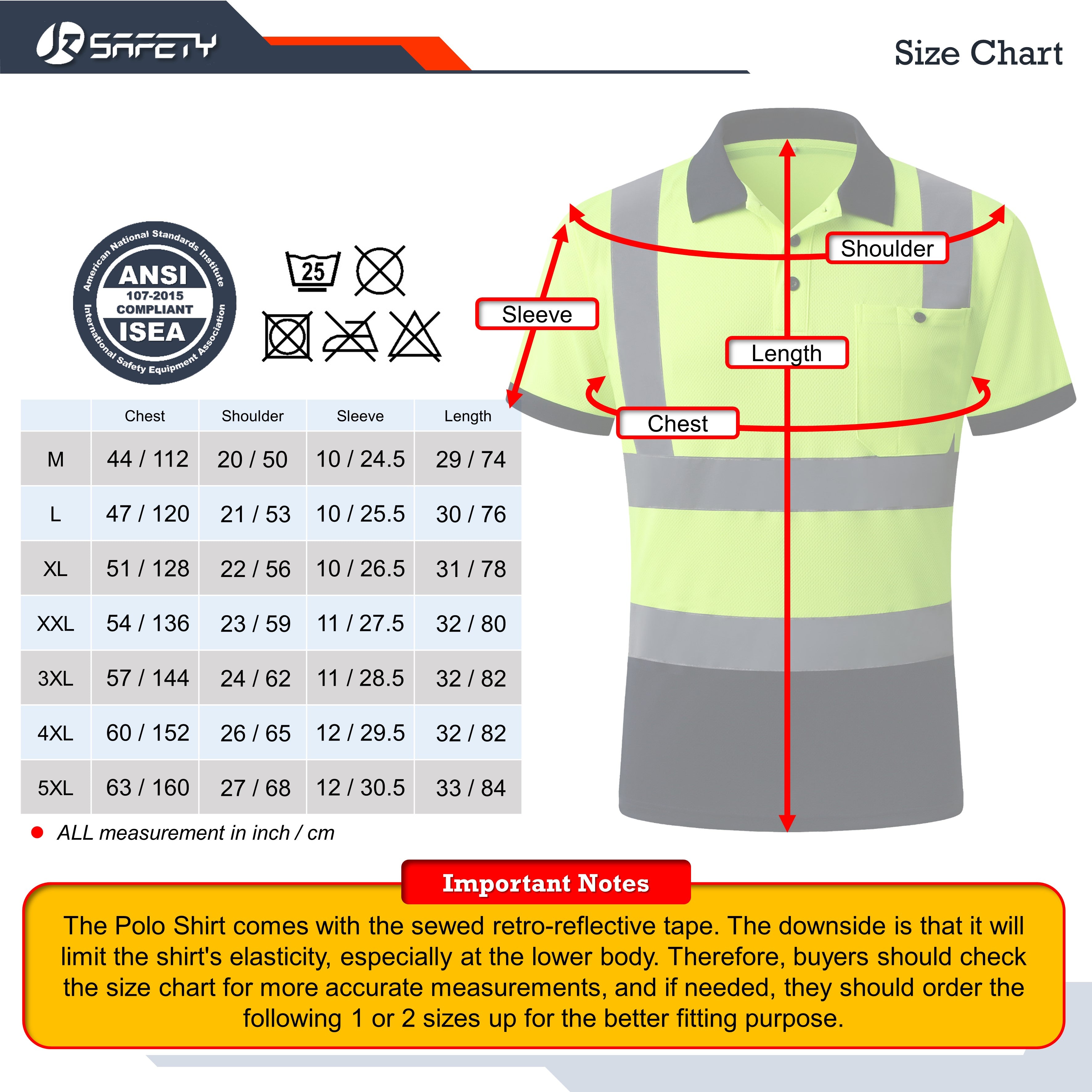 JKSafety 3-Pack Hi-Vis Reflective Safety Polo Shirt (JKP066-3P)