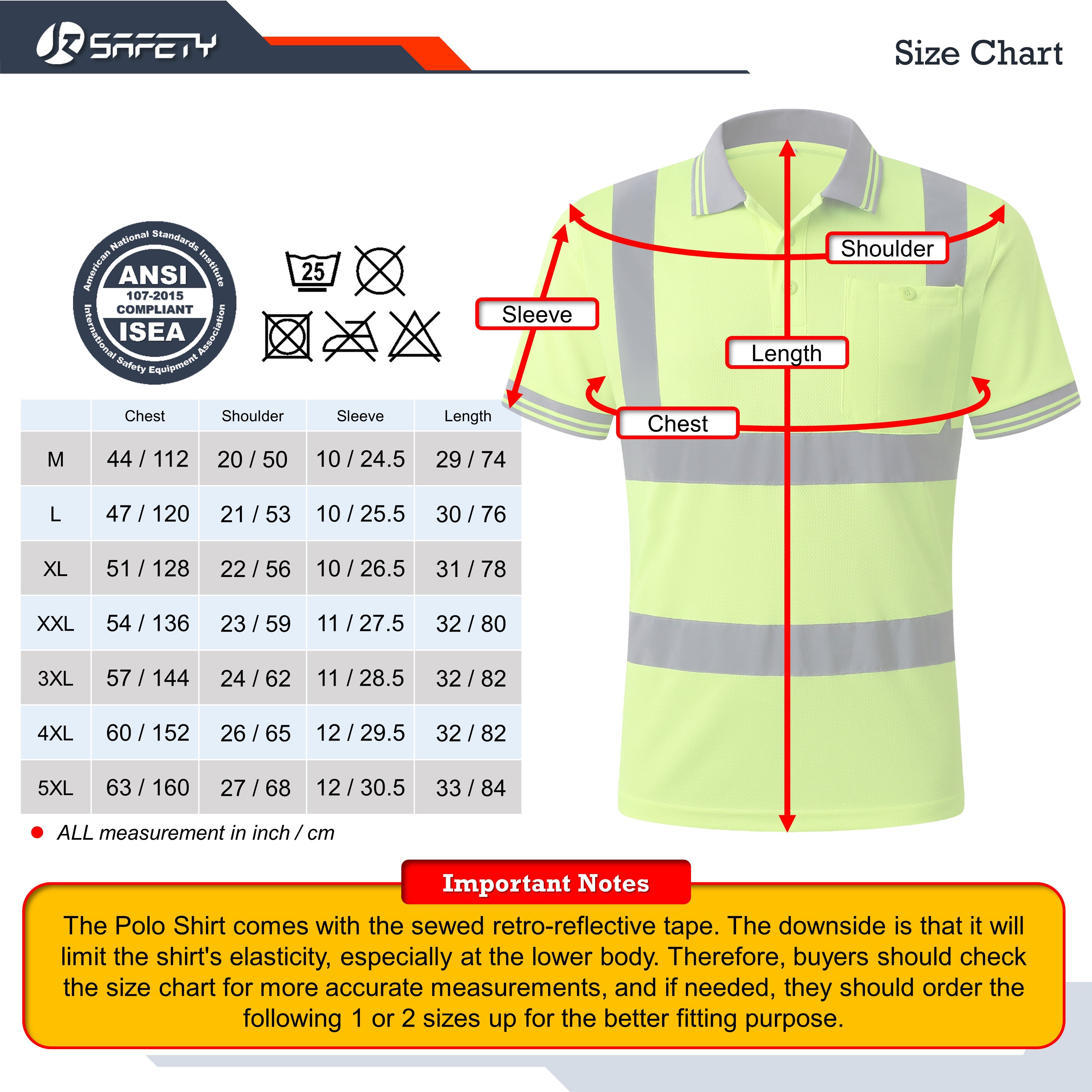 JKSafety 3-Pack Hi-Vis Reflective Safety Polo Shirt (JKP066-3P)