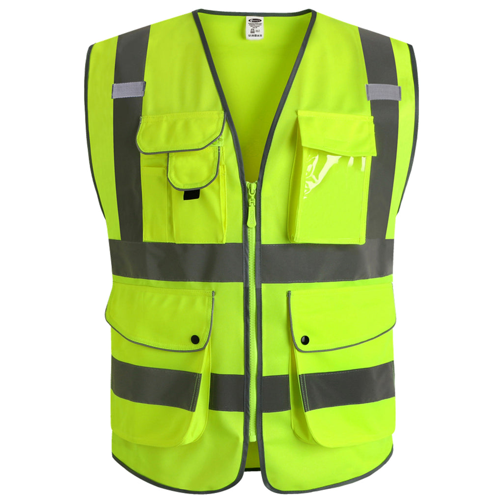 JKSafety 9 Pockets Hi-Vis Reflective Safety Vest (JK150)