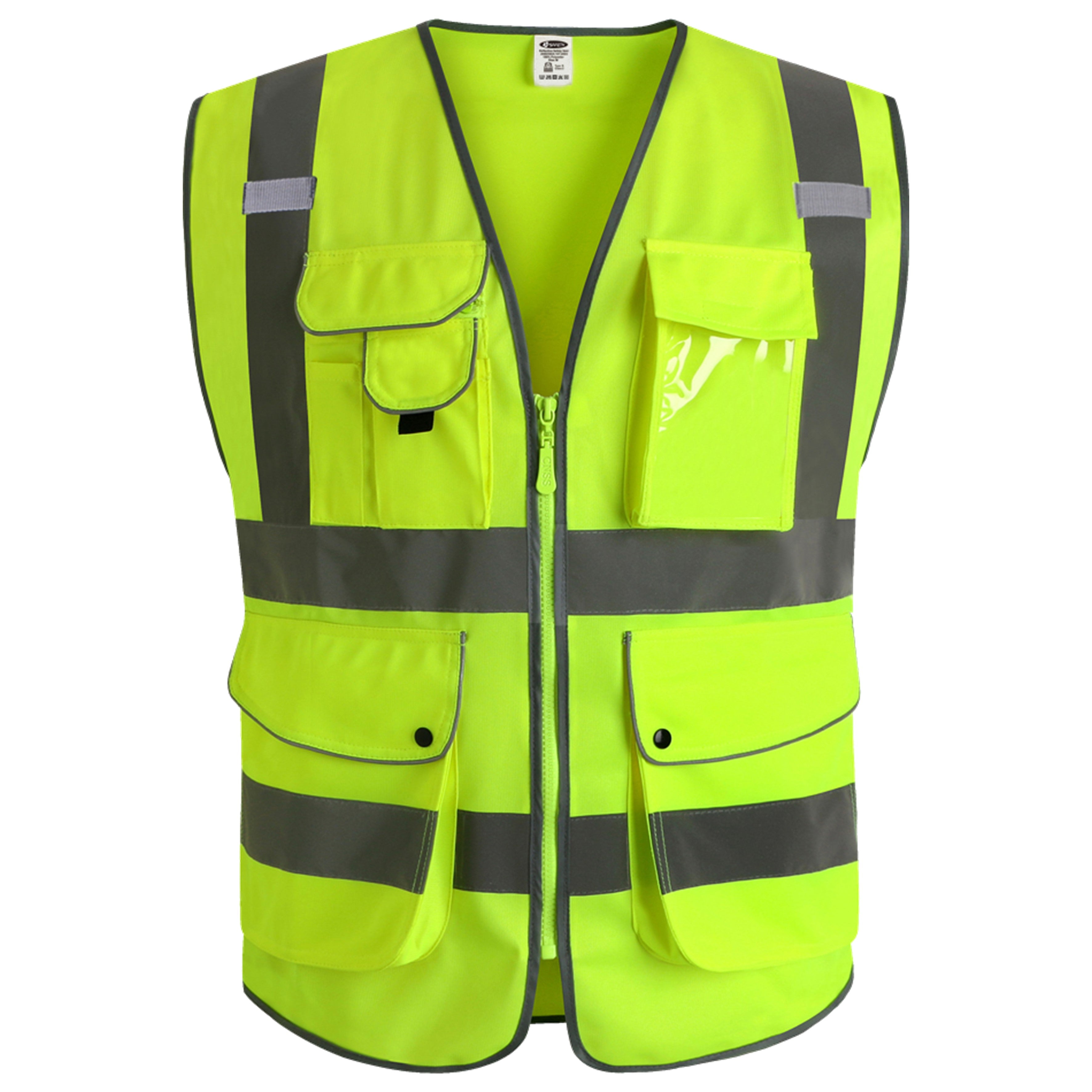 JKSafety 9 Pockets Hi-Vis Reflective Safety Vest (JK150)