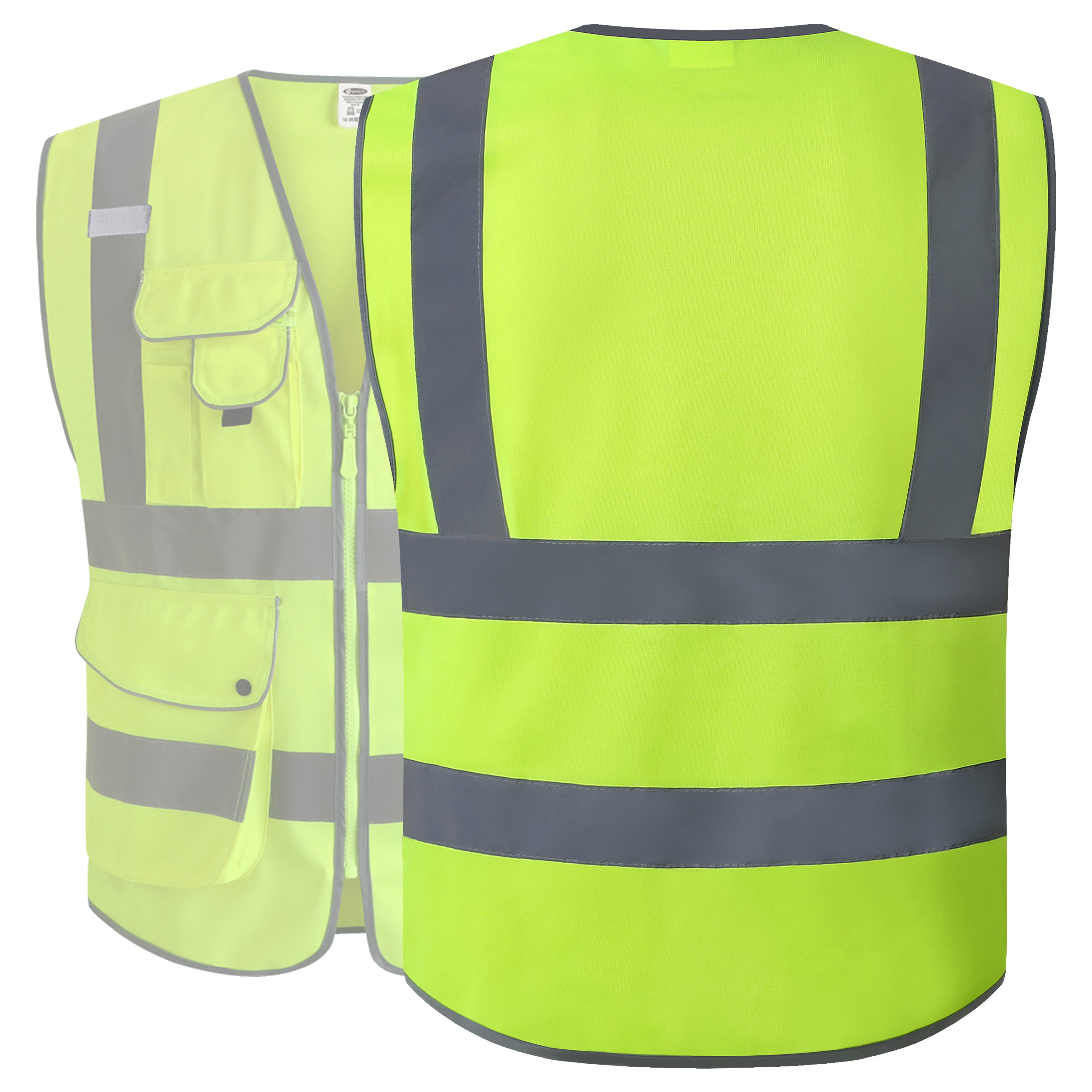 JKSafety 9 Pockets Hi-Vis Reflective Safety Vest (JK150)