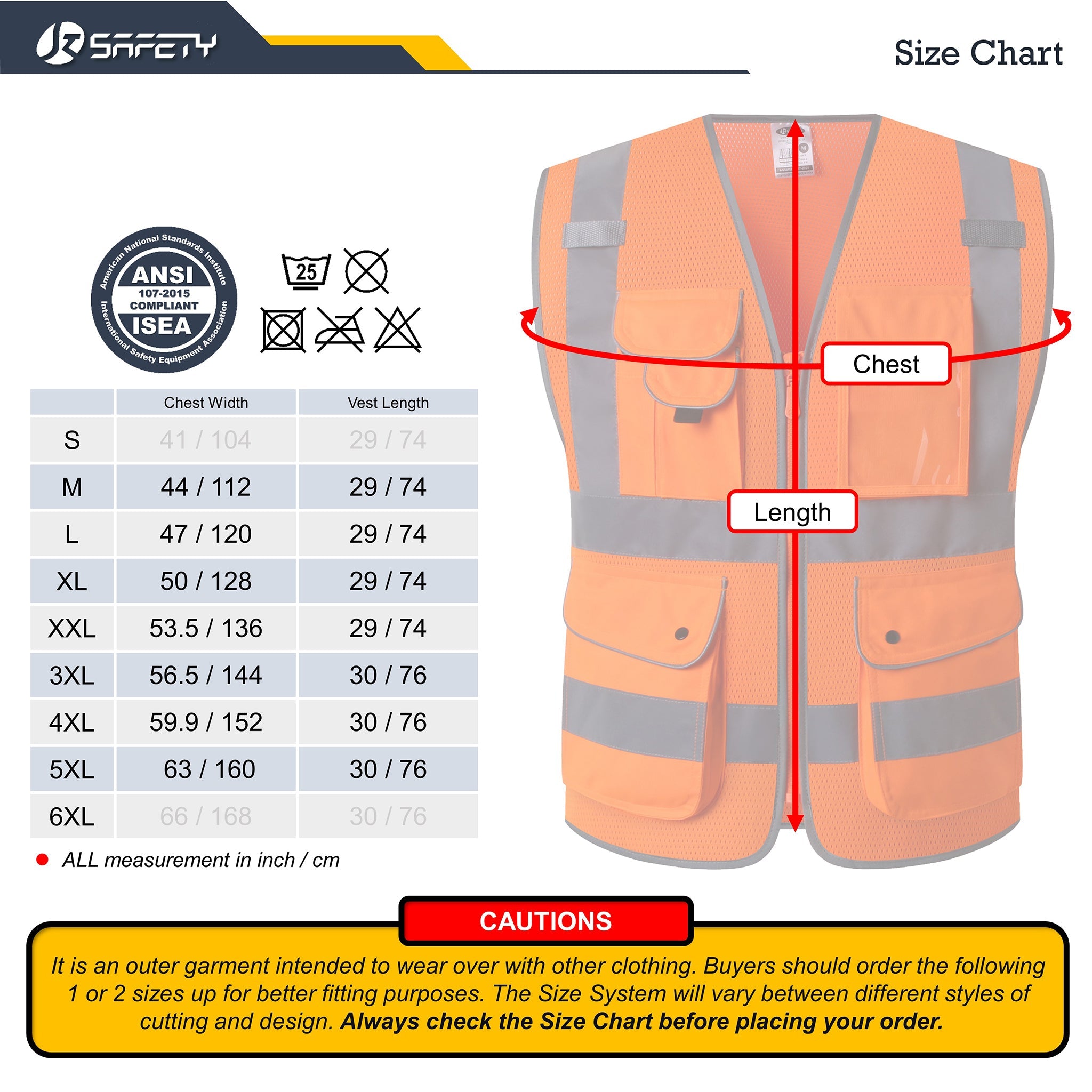 JKSafety 9 Pockets 2-Pack Hi-Vis Reflective Mesh Safety Vest (JK160)