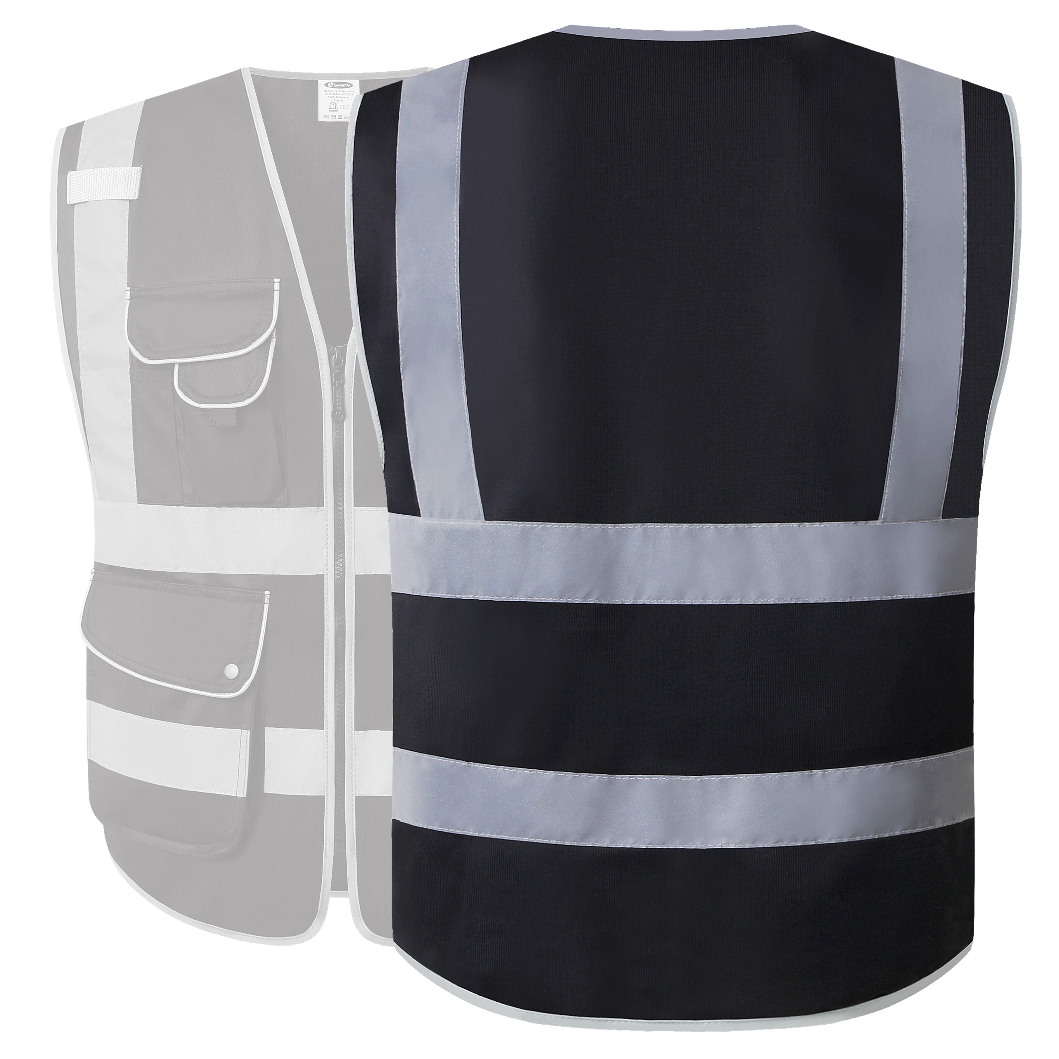 JKSafety 9 Pockets Hi-Vis Reflective Safety Vest (JK150)