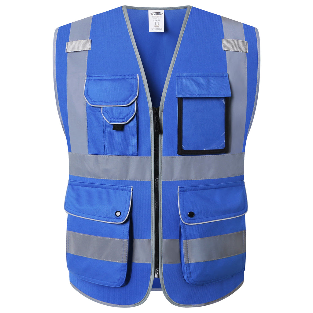 JKSafety 9 Pockets Hi-Vis Reflective Safety Vest (JK150)