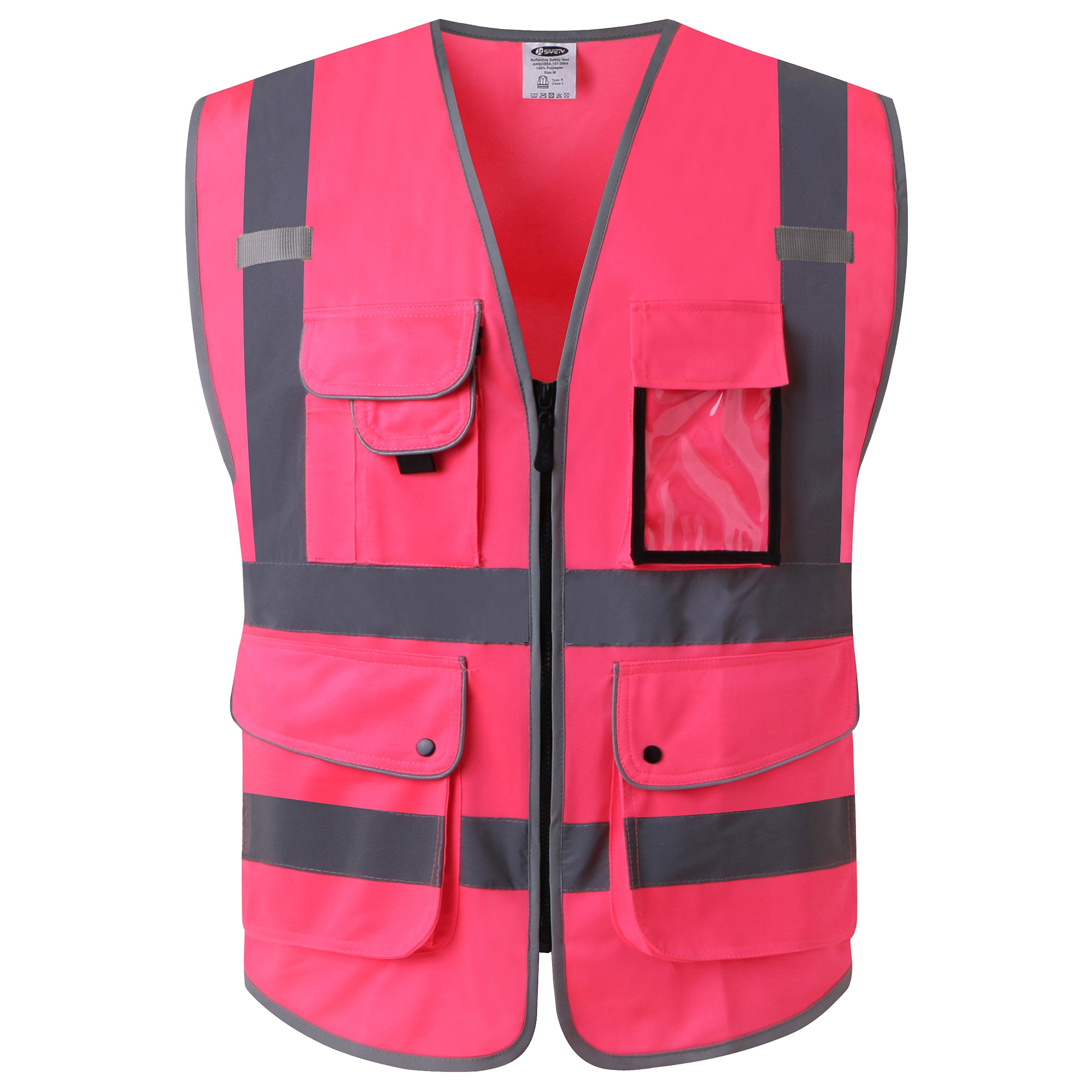 JKSafety 9 Pockets Hi-Vis Reflective Safety Vest (JK150)