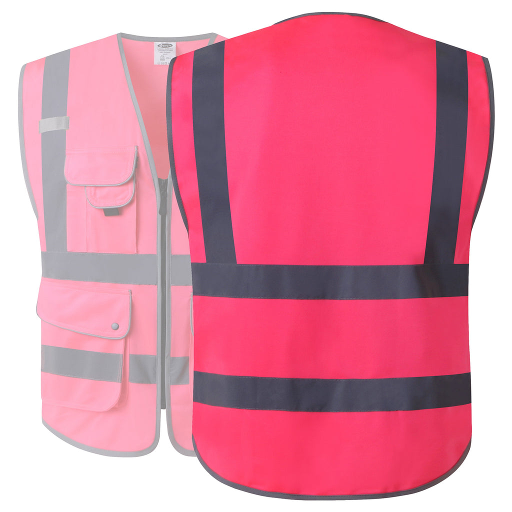 JKSafety 9 Pockets Hi-Vis Reflective Safety Vest (JK150)