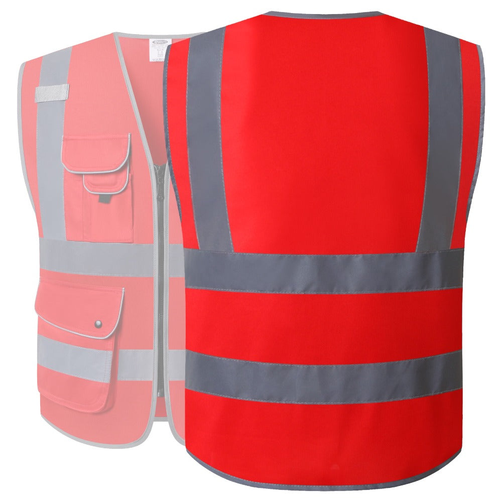 JKSafety 9 Pockets Hi-Vis Reflective Safety Vest (JK150)