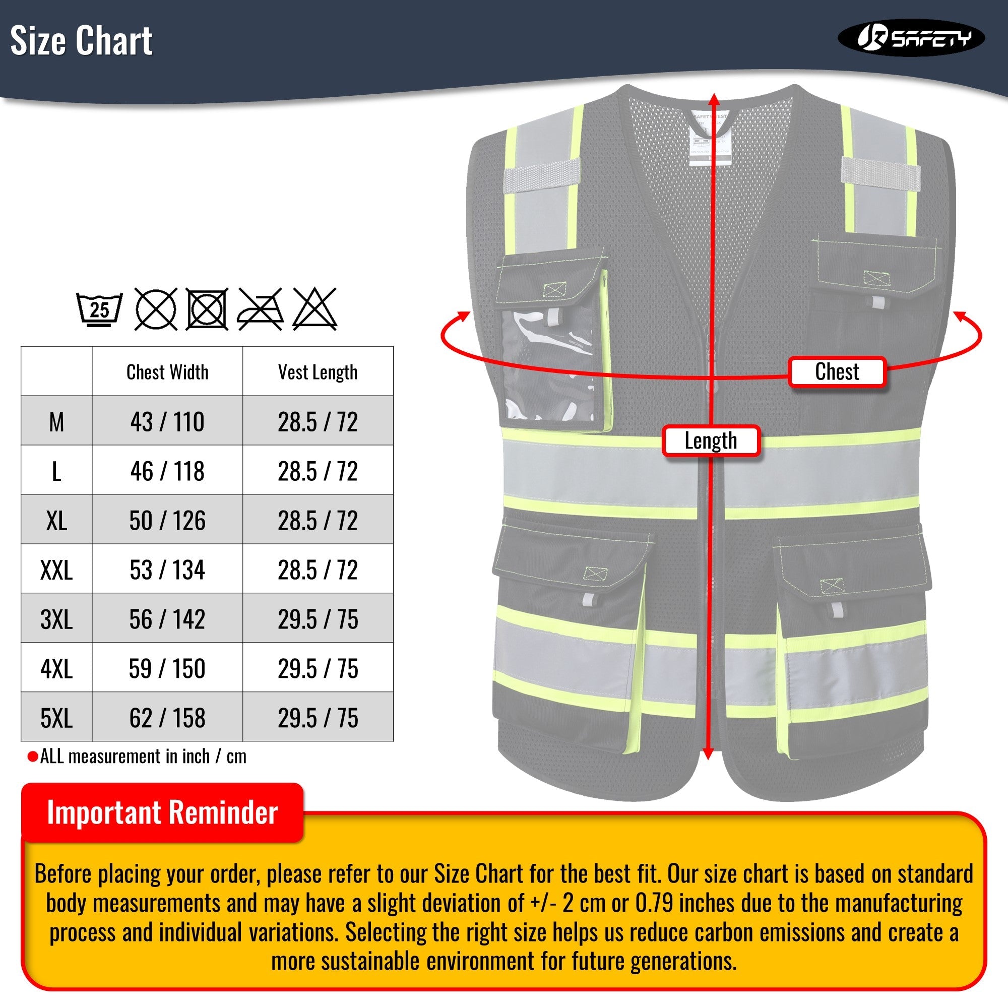 JKSafety 8 Pockets Two-Tone Mesh Hi-Vis Reflective Safety Vests (JK220)