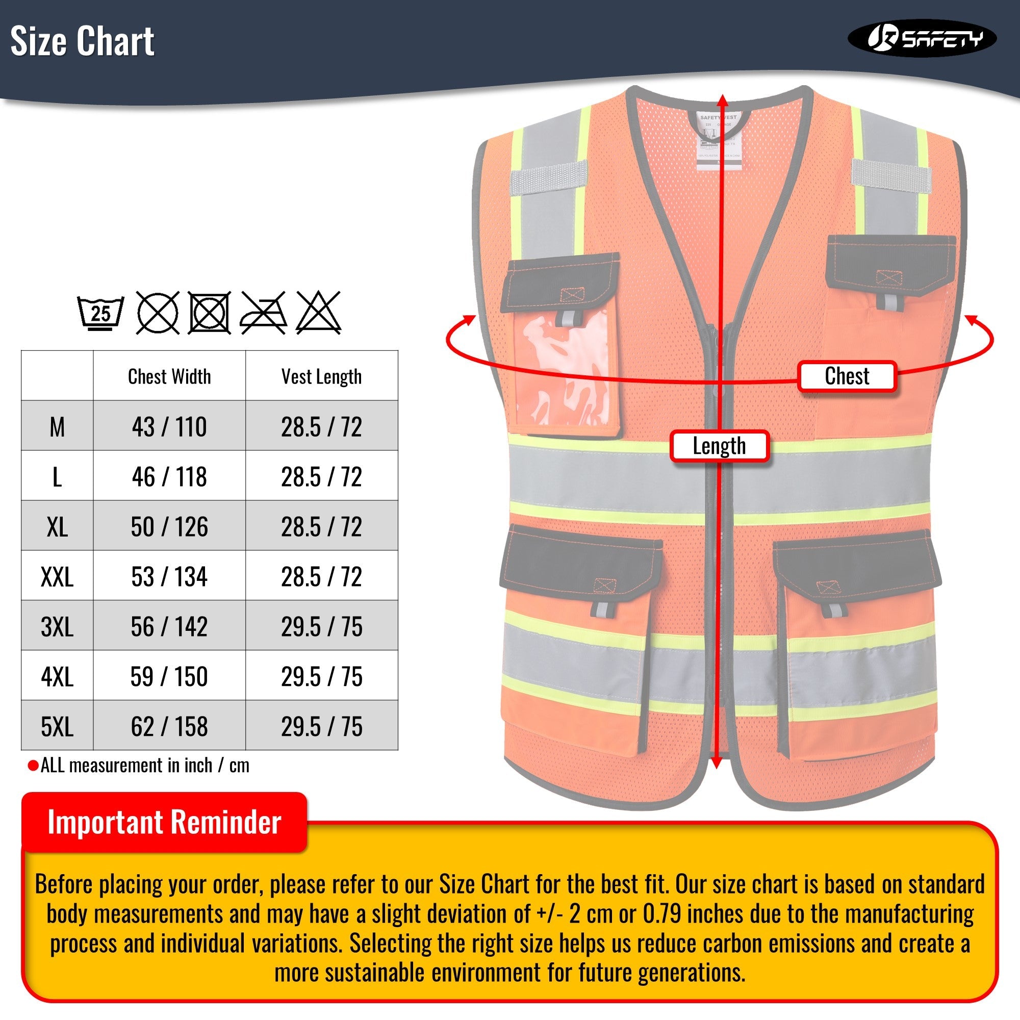 JKSafety 8 Pockets Two-Tone Mesh Hi-Vis Reflective Safety Vests (JK220)