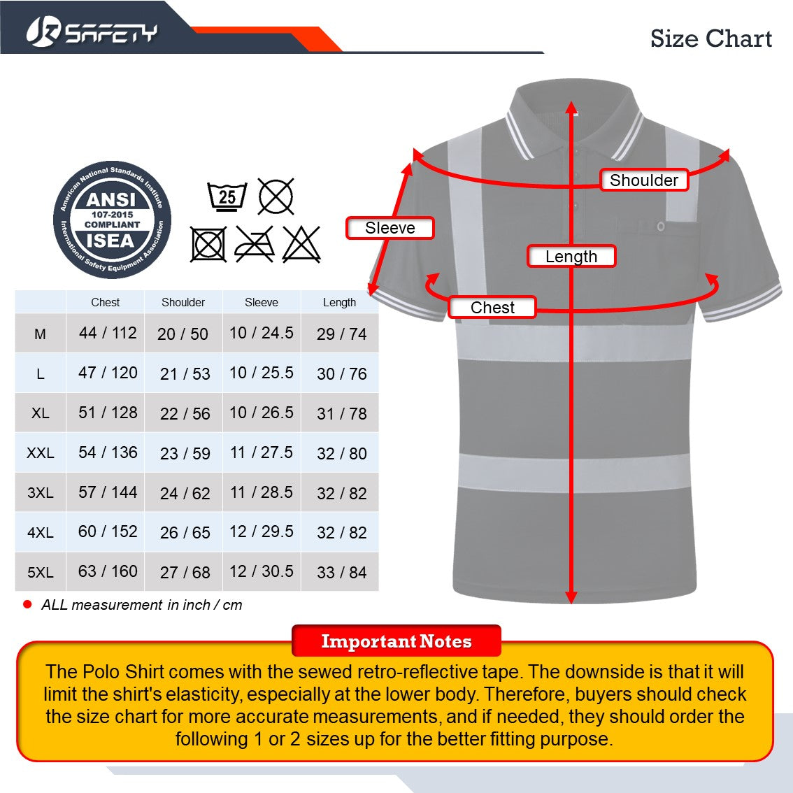 JKSafety 3-Pack Hi-Vis Reflective Safety Polo Shirt (JKP066-3P)